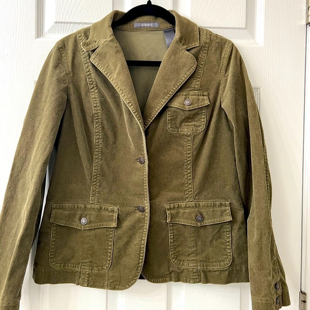 Vintage Liz Claiborne Stretch Corduroy Blazer